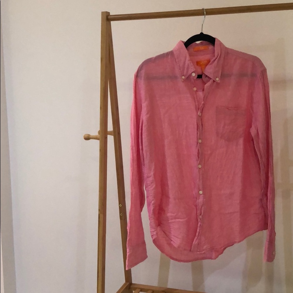 Linen/Cotton blend Long Sleeve Button Down
